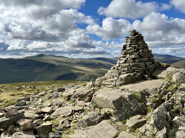 Cairn on Carrock Fell Picture Board by Paula Connelly