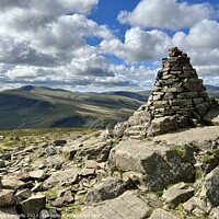 Buy canvas prints of Cairn on Carrock Fell by Paula Connelly