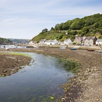 Buy canvas prints of Lower Fishguard, Pembrokeshire by Paula Connelly