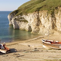 Buy canvas prints of North Landing, Flamborough by Paula Connelly