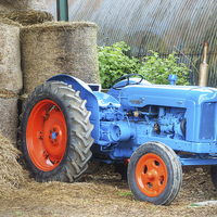 Buy canvas prints of Blue Tractor by Paula Connelly