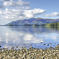 Buy canvas prints of  Skiddaw and Derwentwater by Paula Connelly