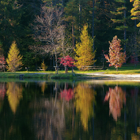 Buy canvas prints of Autumn Reflection by Scott Hubert