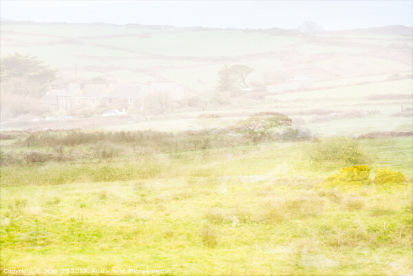 Cornish Landscape Picture Board by Jean Gill
