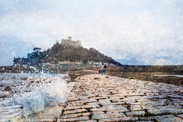 St Michael's Mount, Cornwall, Splash Picture Board by Jean Gill