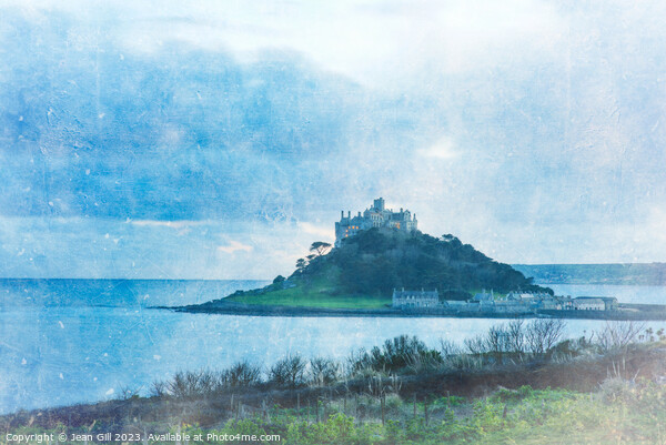 St Michaels Mount in the Blue Hour Picture Board by Jean Gill