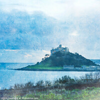 Buy canvas prints of St Michaels Mount in the Blue Hour by Jean Gill