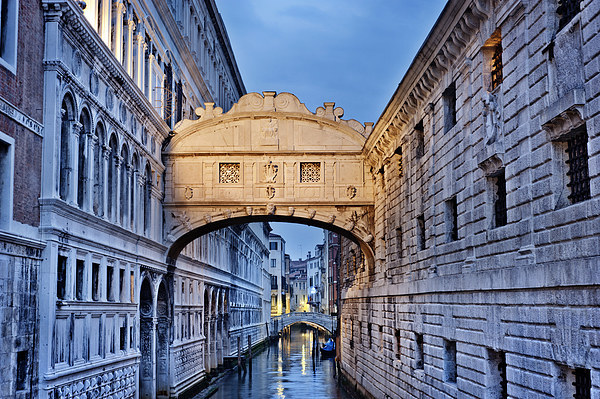 Bridge of Sighs Venice Picture Board by Jean Gill