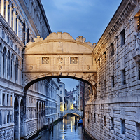 Buy canvas prints of Bridge of Sighs Venice by Jean Gill