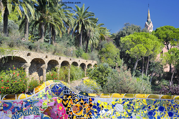 Park Guell Barcelona Picture Board by Jean Gill
