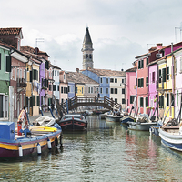 Buy canvas prints of Burano Island Venice by Jean Gill