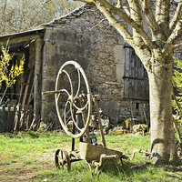 Buy canvas prints of French farmhouse Languedoc-Rousillon by Jean Gill