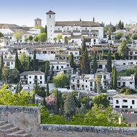 Buy canvas prints of Granada from the Alhambra by Jean Gill