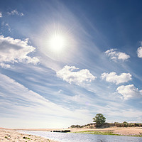 Buy canvas prints of The Aln Estuary, Alnmouth, Northumberland by Jean Gill