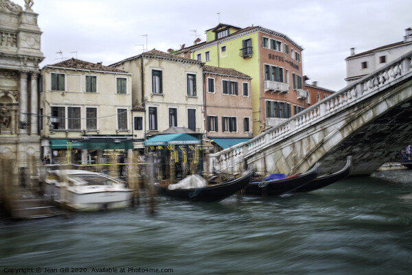 Bridge on the Grand Canal, Venice  Picture Board by Jean Gill
