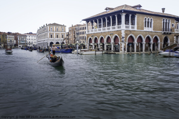 Grand Canal Palaces, Venice Picture Board by Jean Gill