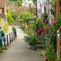 Buy canvas prints of Church Hill . Hythe . Kent by Antoinette B