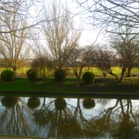 Buy canvas prints of Hythe Royal Military Canal by Antoinette B