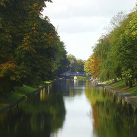 Buy canvas prints of Hythe Royal Military Canal by Antoinette B