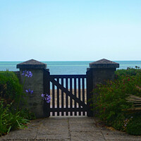 Buy canvas prints of The gate by the sea  by Antoinette B
