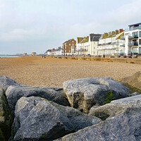 Buy canvas prints of Hythe Marine Parade  by Antoinette B