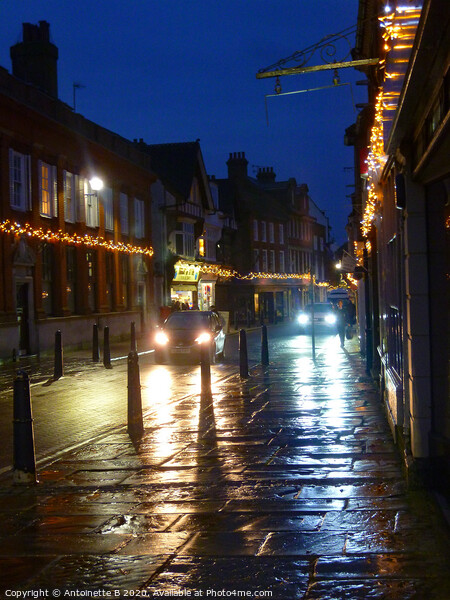 Hythe High Street after the rain  Picture Board by Antoinette B