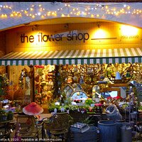 Buy canvas prints of The Flower Shop  by Antoinette B