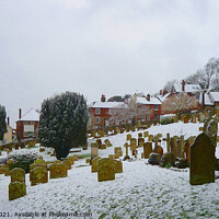 Buy canvas prints of Winter's day on Church Hill Hythe Kent  by Antoinette B