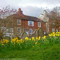 Buy canvas prints of Spring time on Church Hill Hythe Kent  by Antoinette B