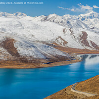 Buy canvas prints of  Yamdrok Lake in Tibet by colin chalkley