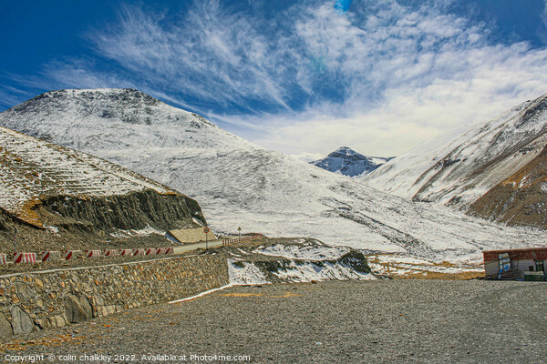 Kharola Glacier in Tibet, China Picture Board by colin chalkley