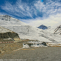 Buy canvas prints of Kharola Glacier in Tibet, China by colin chalkley