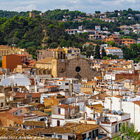 Buy canvas prints of Tossa De Mar Town by colin chalkley