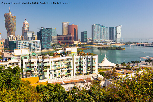Glittering Macau Skyline, China Picture Board by colin chalkley