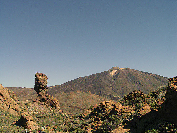 Mount Teide and Rock Formation Picture Board by colin chalkley