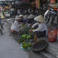 Buy canvas prints of Vietnamese Street Market by colin chalkley