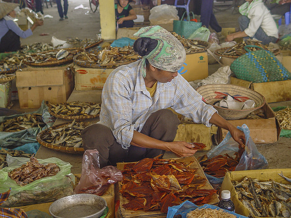 Vietnamese Fish Market Picture Board by colin chalkley