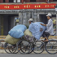 Buy canvas prints of Vietnamese Transport by colin chalkley