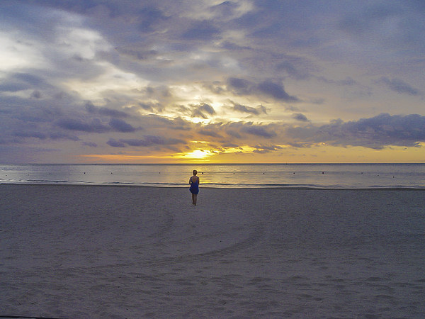Contemplation at sunset in Borneo Picture Board by colin chalkley