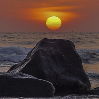 Buy canvas prints of Sri Lanka : Sunset by colin chalkley
