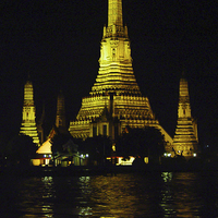 Buy canvas prints of Wat Arun in Bangkok by colin chalkley