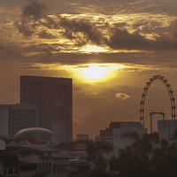 Buy canvas prints of Singapore Skyline by colin chalkley