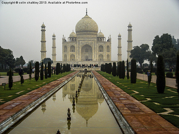 Taj Mahal Picture Board by colin chalkley