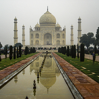 Buy canvas prints of Taj Mahal by colin chalkley