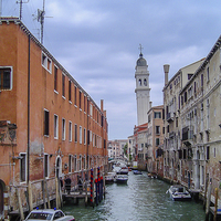 Buy canvas prints of Venetian Canal by colin chalkley