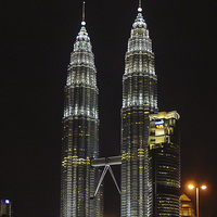 Buy canvas prints of Petronas Towers by colin chalkley