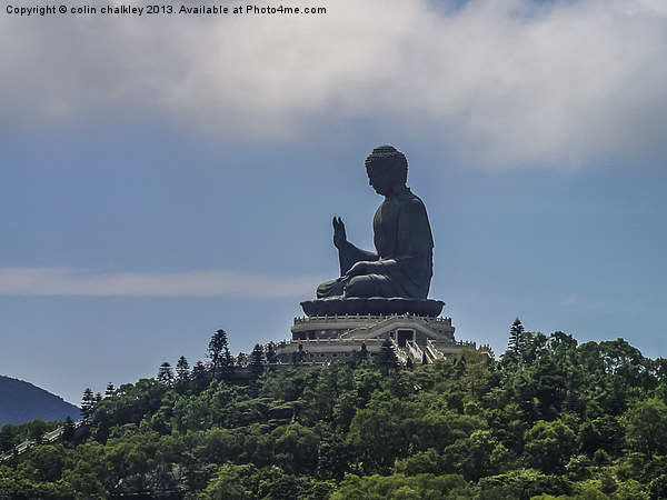Tian Tan Buddha Picture Board by colin chalkley