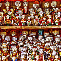 Buy canvas prints of Water Puppets Hanoi by colin chalkley
