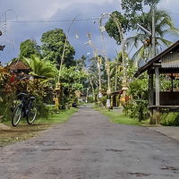 Buy canvas prints of Central Bali High Street by colin chalkley
