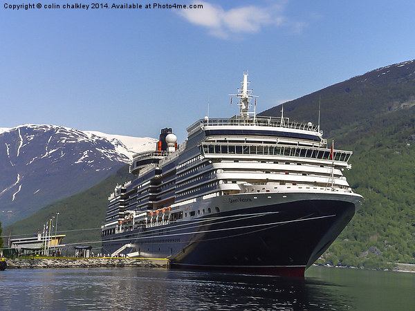 Queen Victoria in Flam Picture Board by colin chalkley